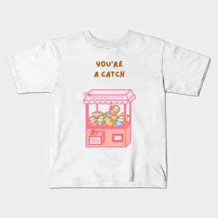 You’re A Catch Claw Machine Sloths Kids T-Shirt